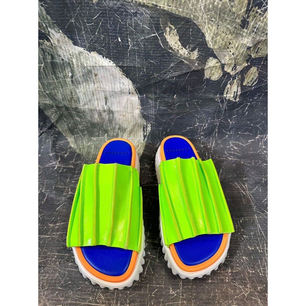 Free People Pleats & Thank You Slides Size 37 - Picture 3 of 7